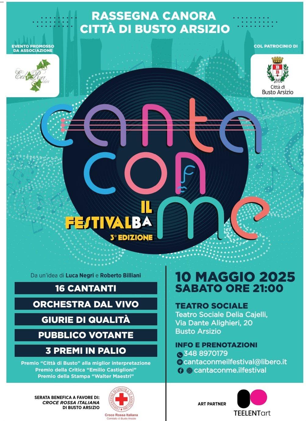 Canta con me – Il FestivalBA – La terza edizione sabato 10 maggio
