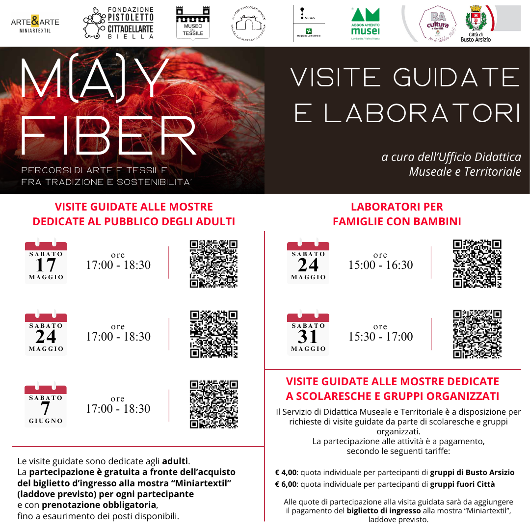 “M(A)Y FIBER 2025” sabato 17 maggio primo appuntamento con le visite guidate