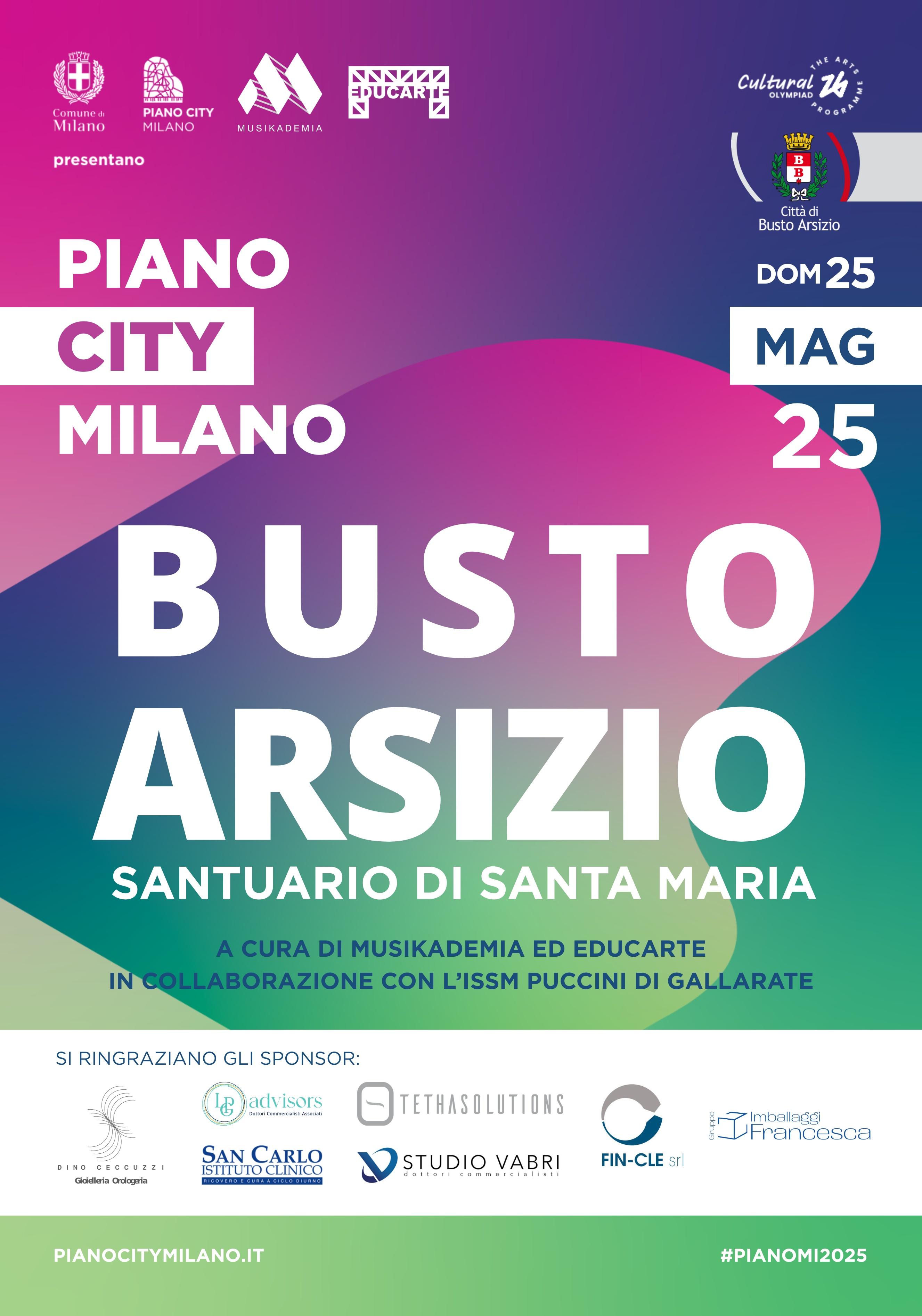 Piano City Milano a Busto Arsizio: la città risuona con il talento di giovani pianisti
