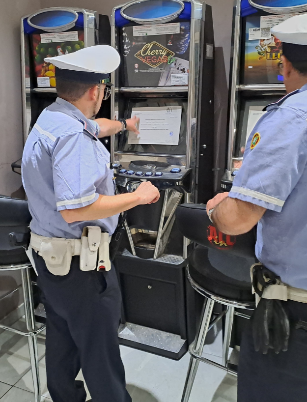 Sospensione dell’attività di gioco d’azzardo a carico di un pubblico esercizio di Busto Arsizio