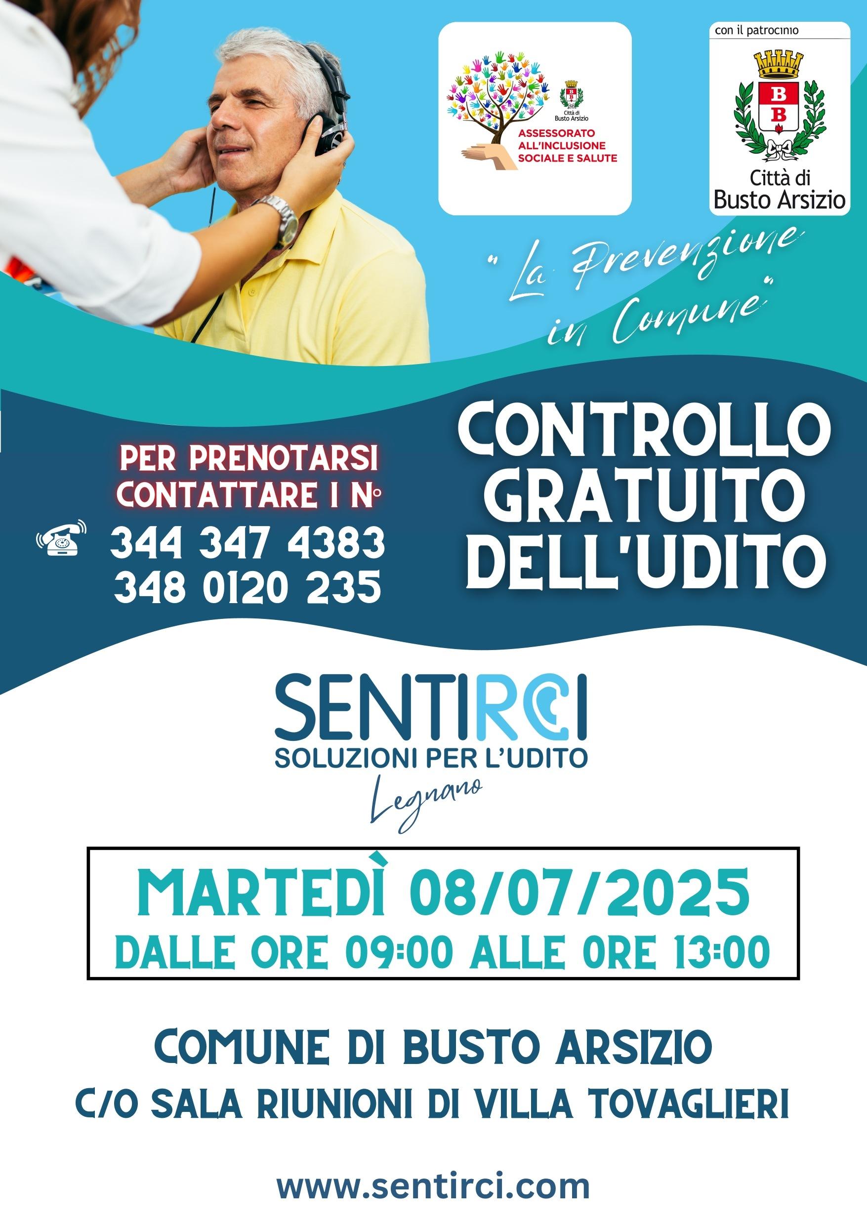 “Prevenzione in Comune” – Screening uditivi gratuiti per la cittadinanza