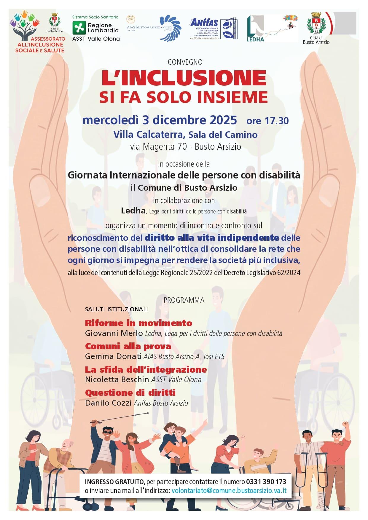 Convegno “L’inclusione si fa solo insieme”